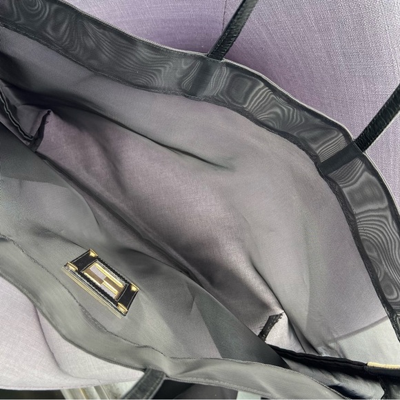 Fendi logo mesh tote nylon black - Picture 4 of 5